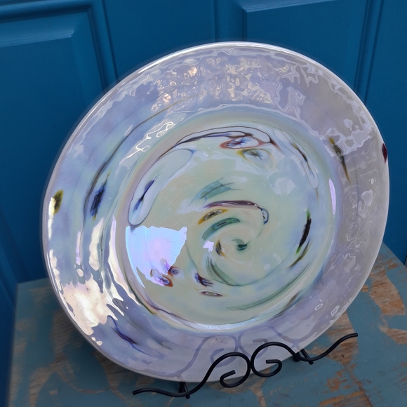 Murano Glass Plate Italian Art Glass Millefiori - Picture 15 of 16